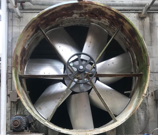 HD Series fan installed in a real cooling installation